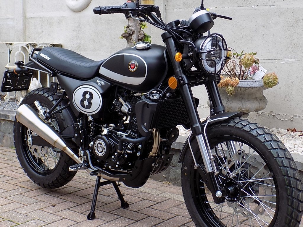 Macbor 125cc scrambler cafe  racer eight mile 11KW 15PK, Motoren, Nieuw, Bedrijf, 125 cc, Overig