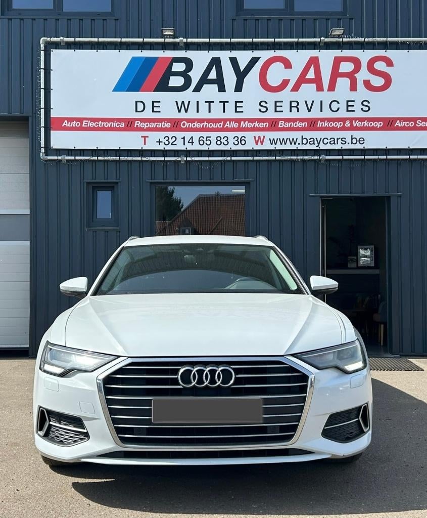 Audi A6 Avant 2019  2.0 TDI 163pk  MHEV 182.480km -Topstaat, Auto's, Automaat, 4 cilinders, Wit, Bedrijf