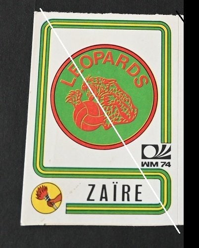 Panini München 74 / Embleem Zaire, Verzenden, Zo goed als nieuw, Poster, Plaatje of Sticker
