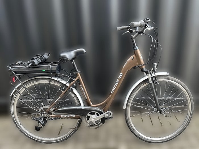 fiets elektrisch middenmoter trapondersteuning, Fietsen en Brommers, Ophalen, Gebruikt, Velgrem, Minerva