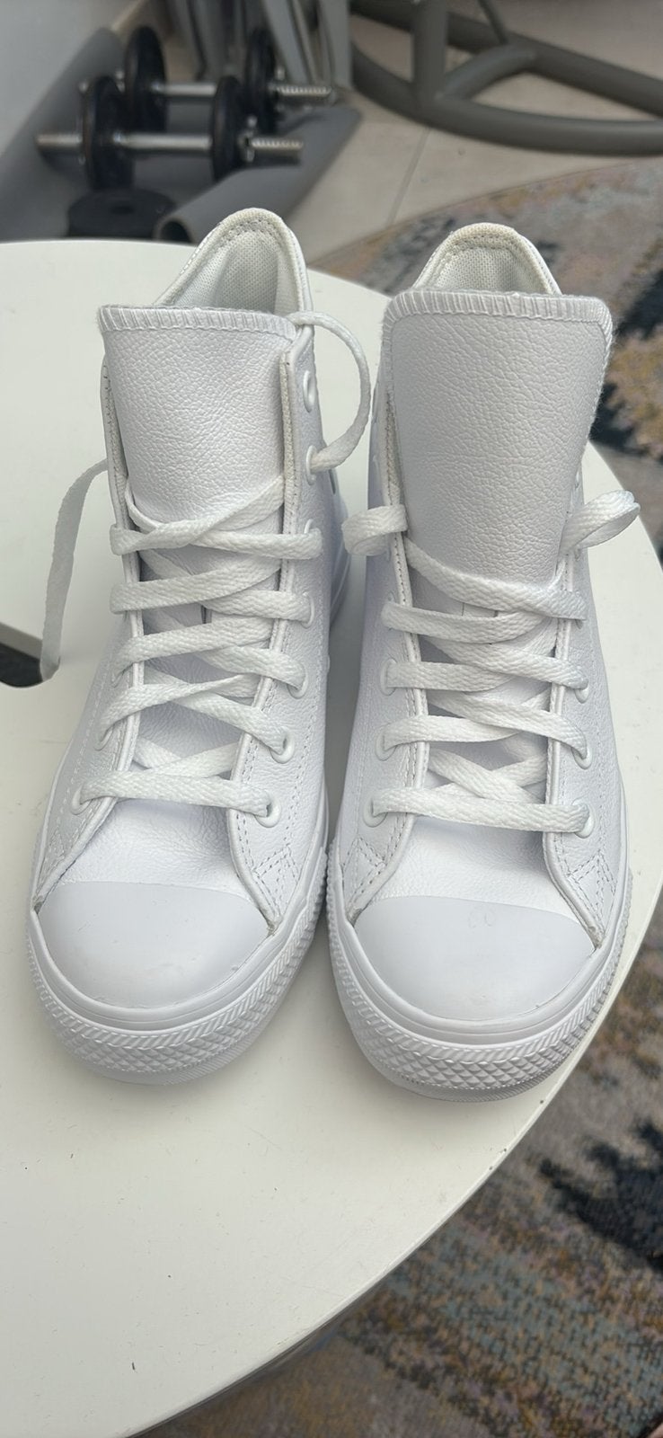 Basket converse blanches, 37,5 cuir, Enlèvement ou Envoi, Neuf