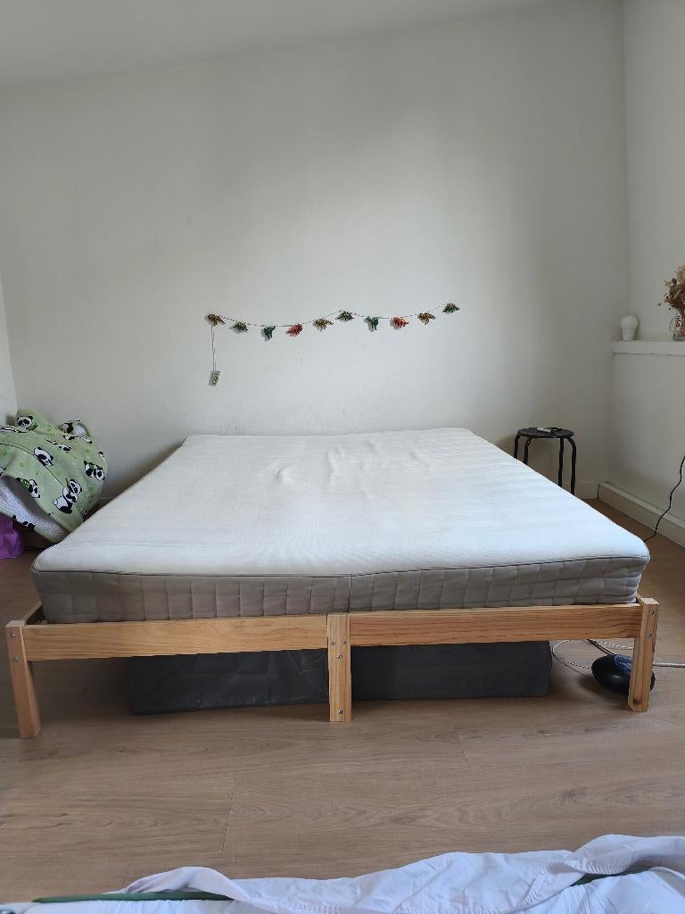 Matelas double 160x200, Maison & Meubles, Chambre à coucher | Matelas & Sommiers, Matelas, Enlèvement, Utilisé, 200 cm