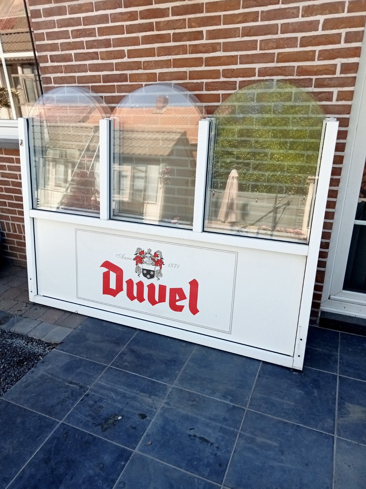 terras panelen Duvel, Ophalen