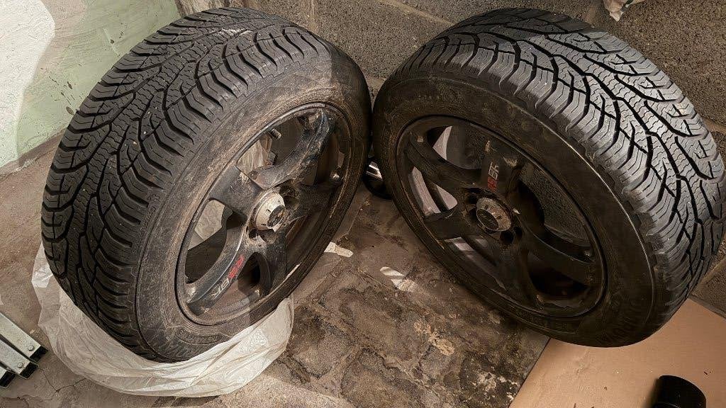 2 pneus Uniroyal AllSeason Expert 2, Ophalen, Gebruikt, 15 inch, All Season