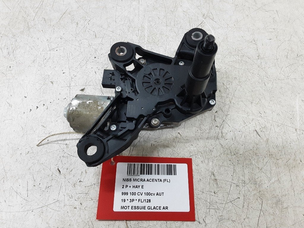 MOTEUR ESSUIE-GLACE ARRIÈRE Nissan Micra (K14), Mevr. I. Hauben, Utilisé, Rue de l'Espoir 34 34
4030  GRIVEGNÉE, BE, Info@Collignon.be