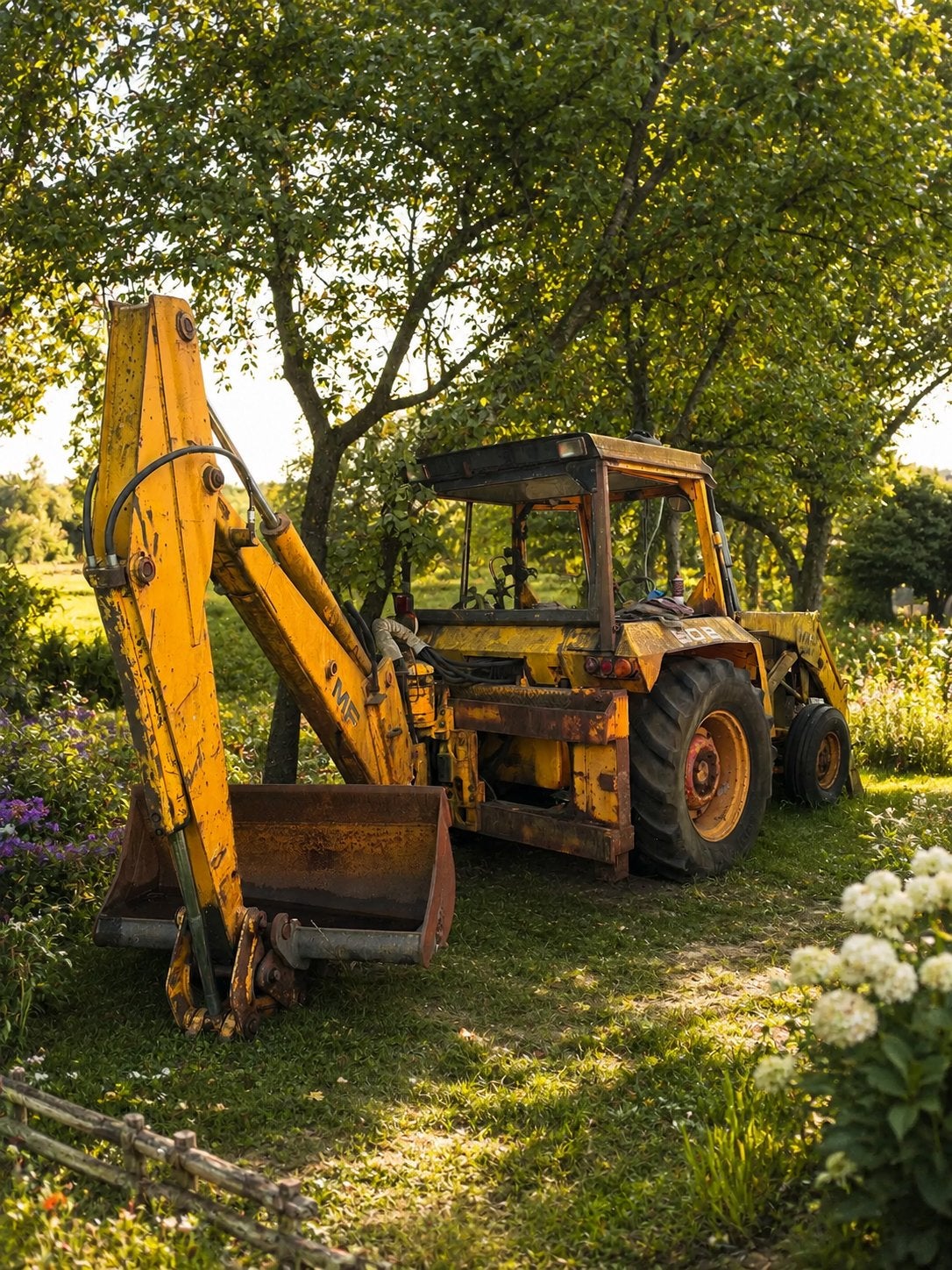 Tractopelle Massey Ferguson 50B — en état de marche, Enlèvement, Massey Ferguson