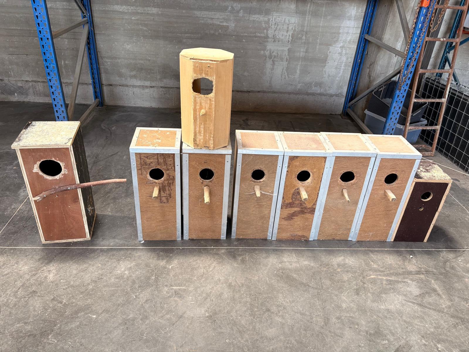 Nestblokken parkieten / papegaaien, Dieren en Toebehoren, Ophalen, Gebruikt, Hout