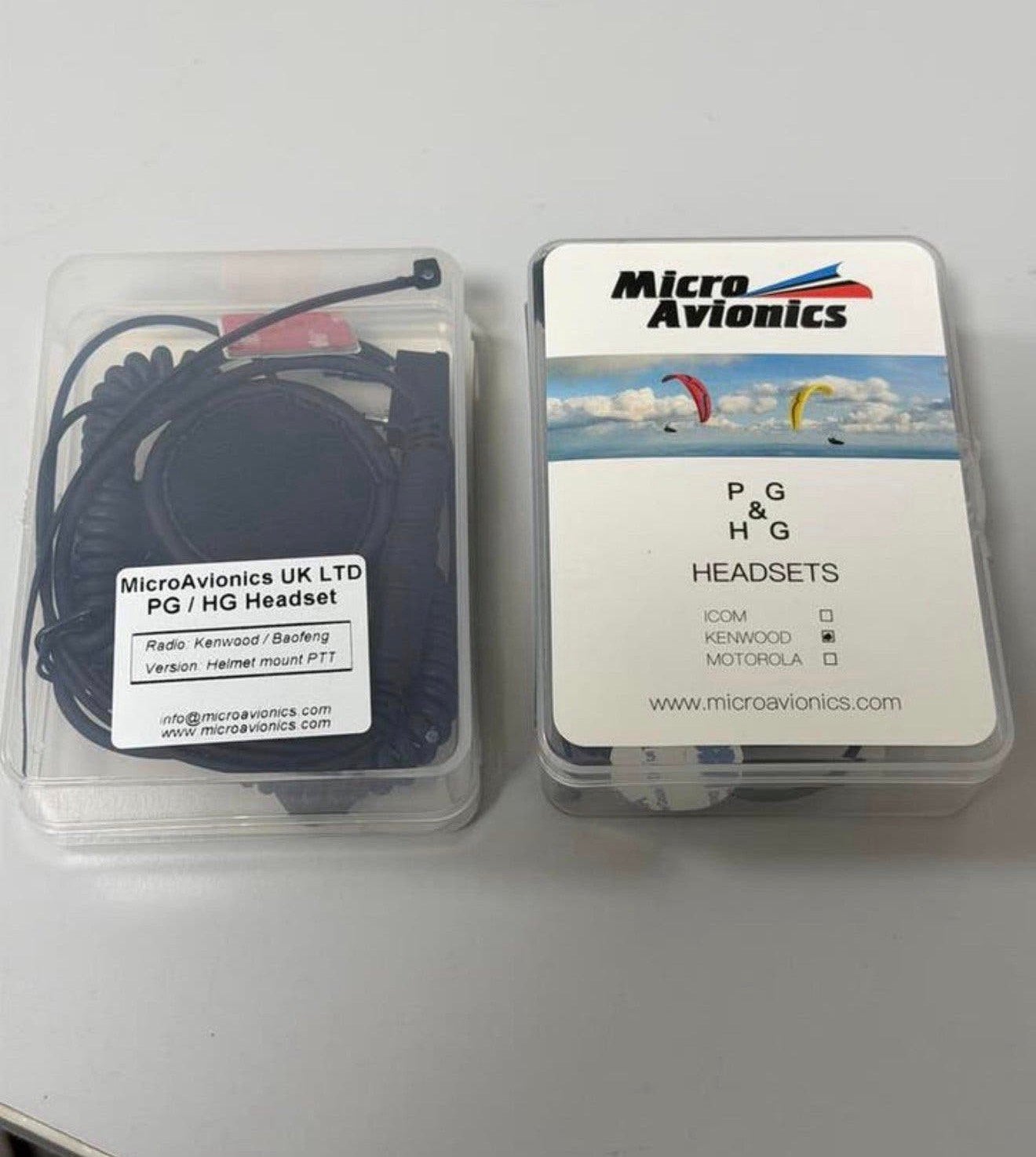 2 casques MicroAvionics PG HG Kenwood Baofeng PTT, Enlèvement ou Envoi, Neuf