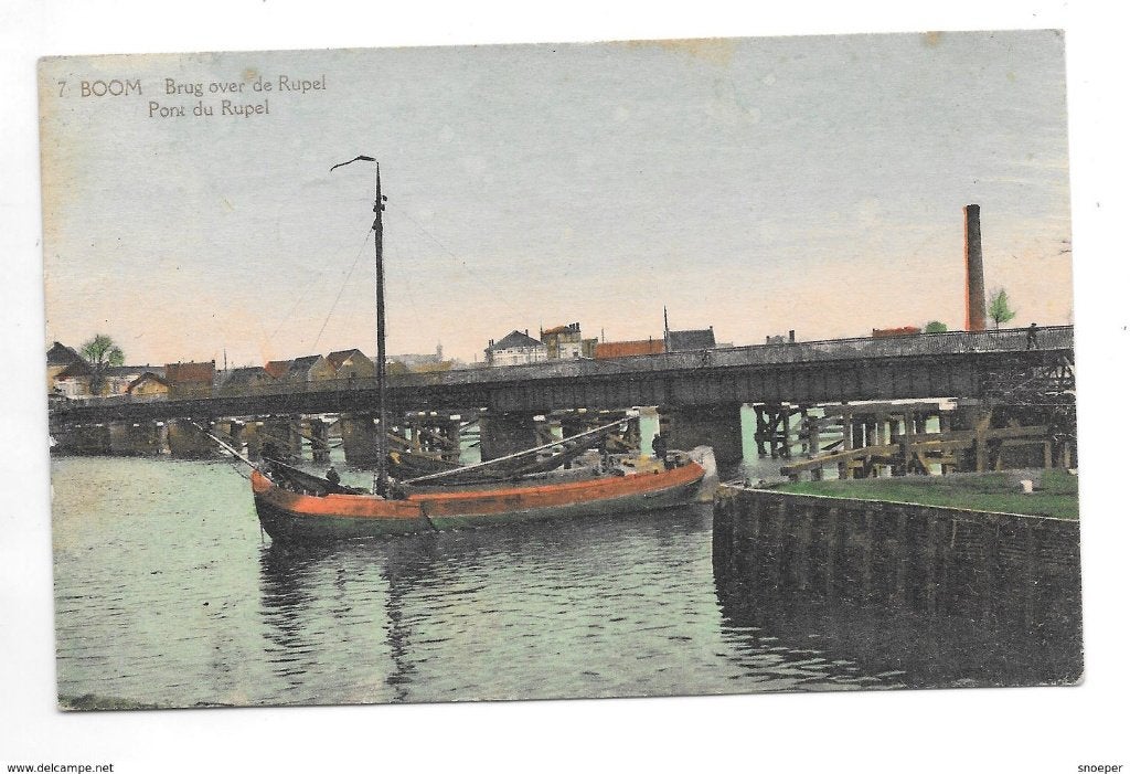 boom brug over de rupel in kleur frans claes, Enlèvement ou Envoi, Affranchie, Anvers