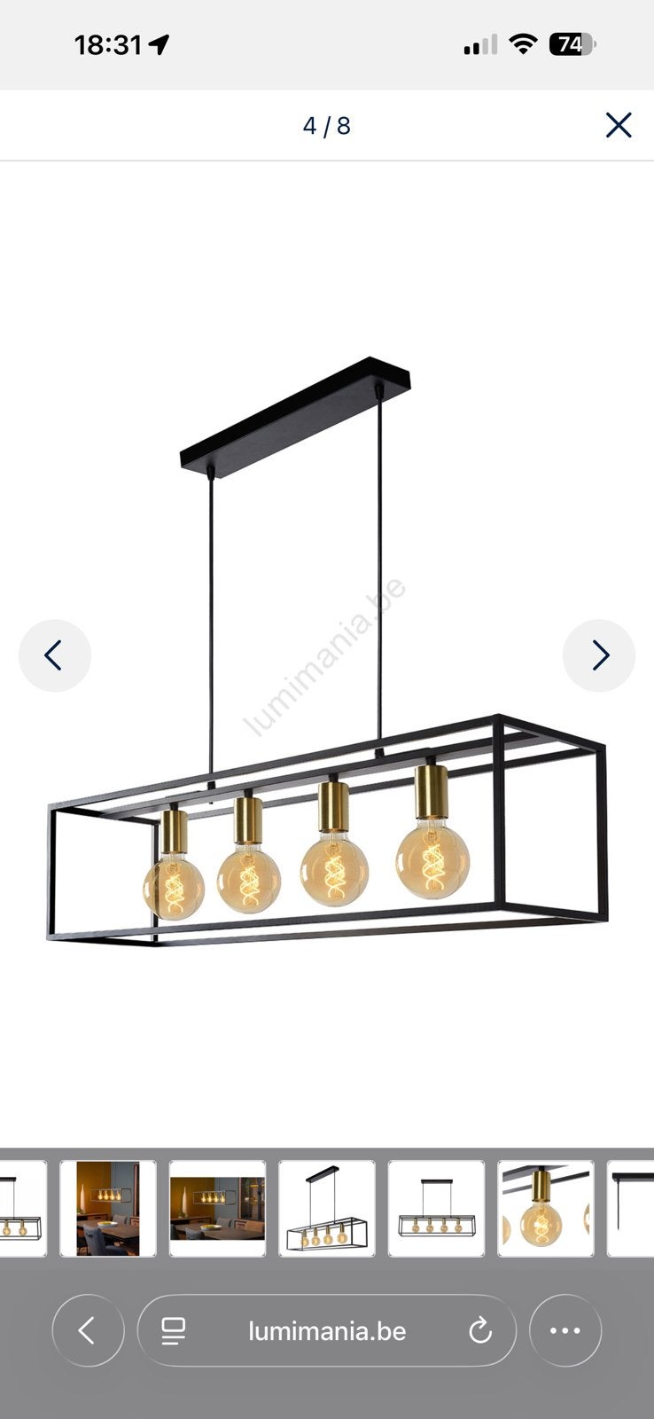 Hanglamp, Ophalen, Zo goed als nieuw