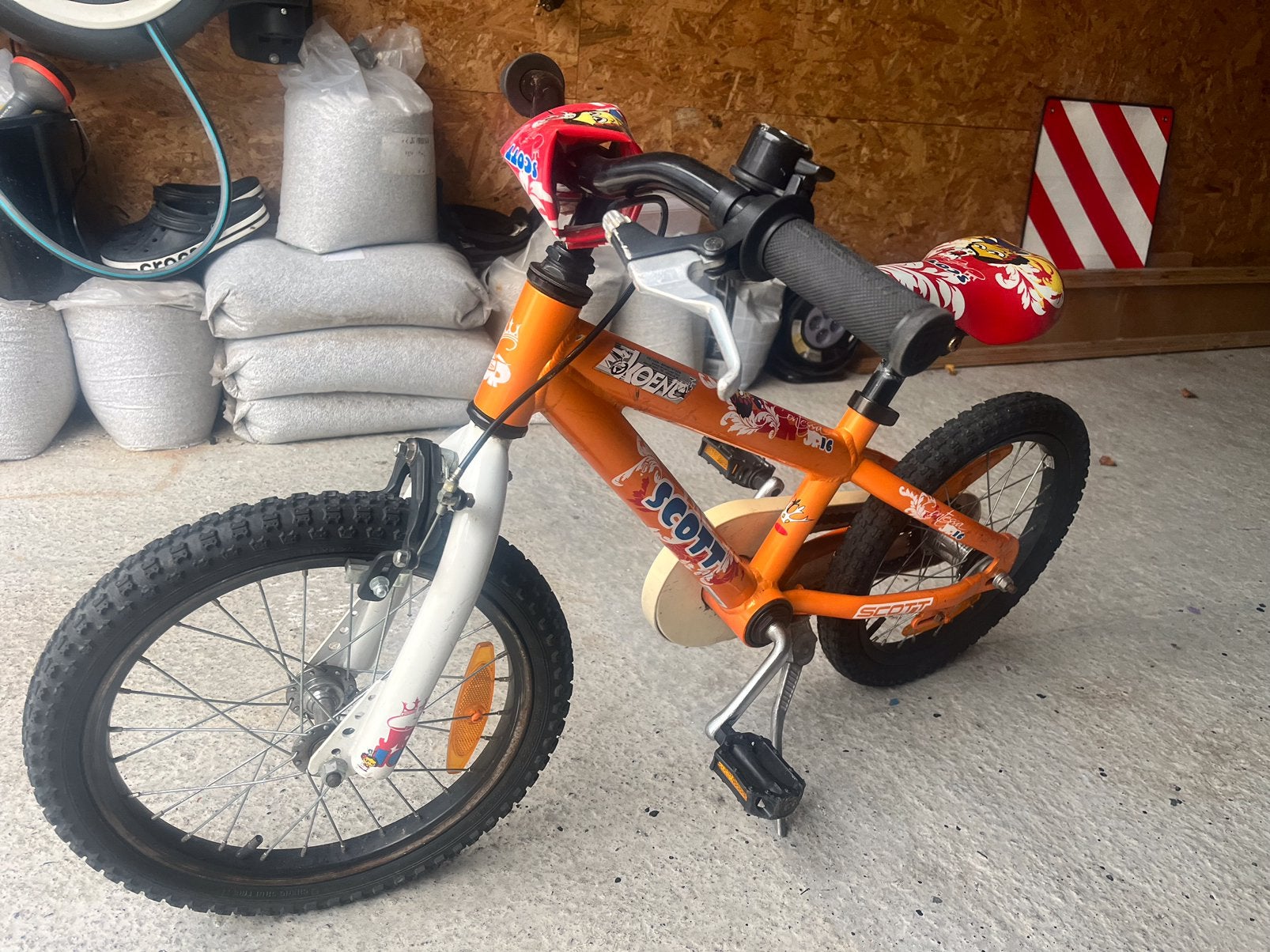 16” kinderfiets, Fietsen en Brommers, Ophalen, Zo goed als nieuw, 16 tot 20 inch