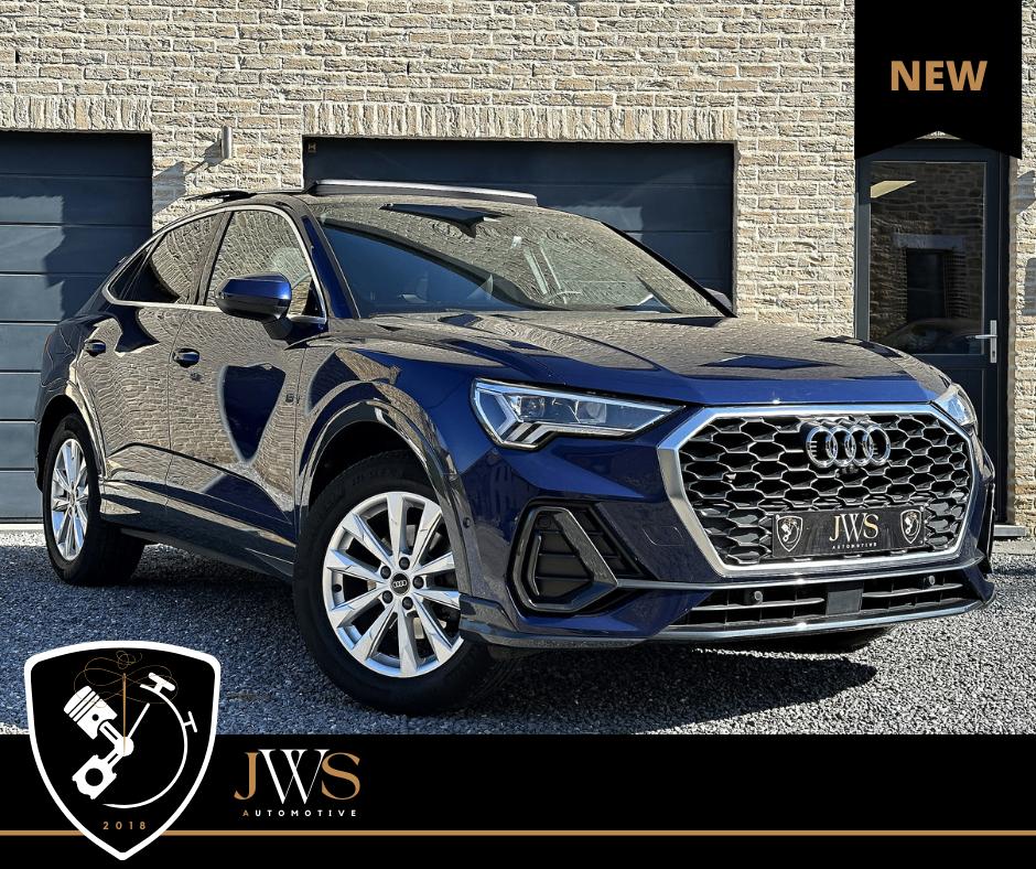 Audi Q3 S-Line int et ext - Toit Pano - Sportback - Cam360, Cuir, Achat, Entreprise, Noir