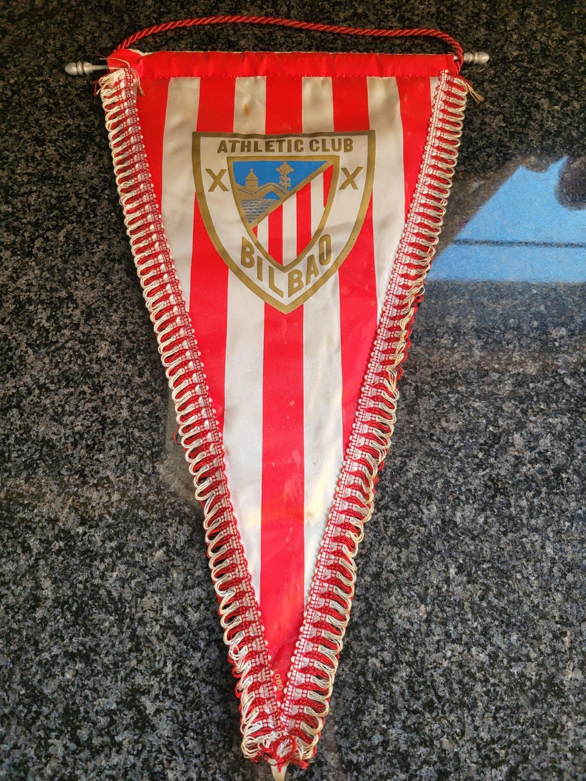 Prachtige vintage wimpel van de Spaanse voetbalclub Bilbao, Ophalen