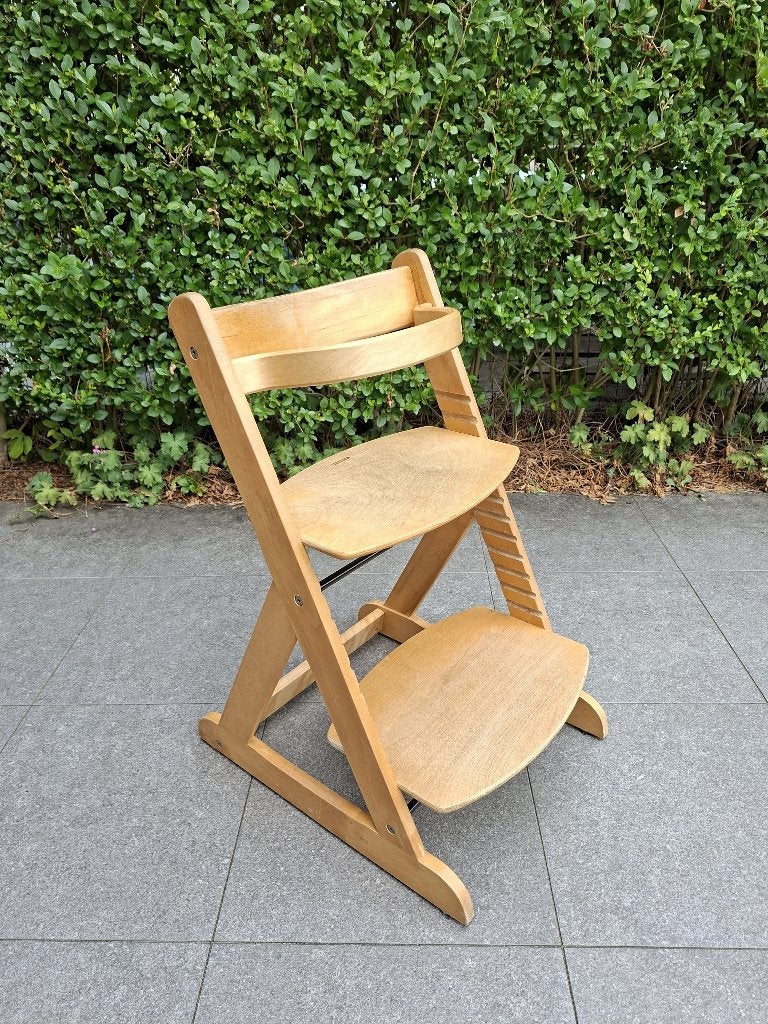 Houten Tripp Trapp meegroeistoel, Ophalen, Gebruikt, Meegroeistoel
