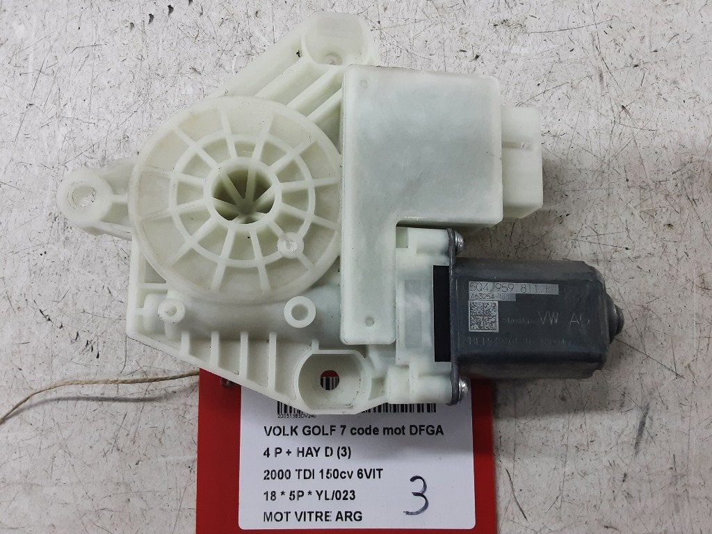 MOTEUR LEVE VITRE ELECTRIQUE ARRIÈRE GAUCHE Golf VII (AUA), Autos : Pièces & Accessoires, Arrière, Volkswagen, Mevr. I. Hauben