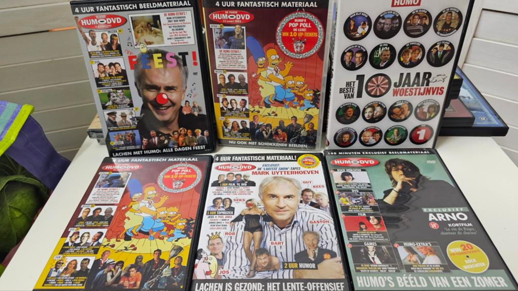 6 dvd's van HUMO met telkens 4 uur unieke fragmenten, Cd's en Dvd's, Ophalen of Verzenden