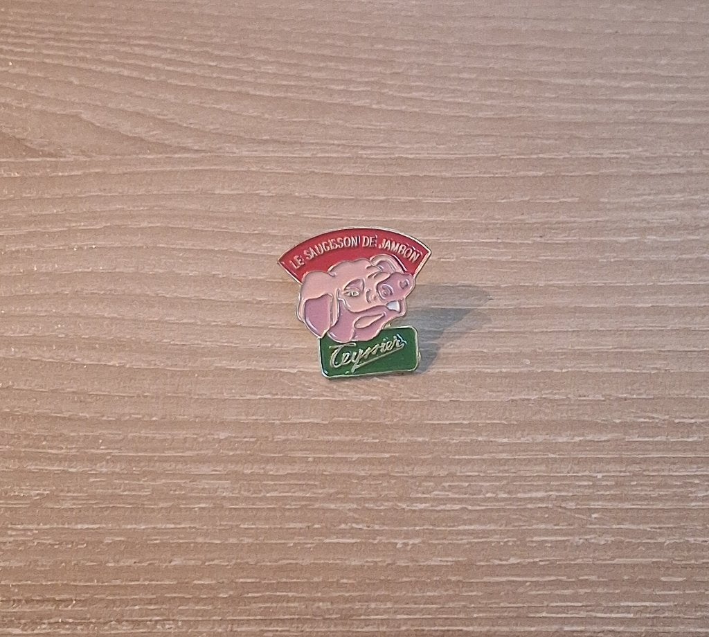 PIN - TEYSSIER - LE SAUCISSON DE JAMBON - VARKEN, Verzenden, Gebruikt, Merk, Speldje of Pin