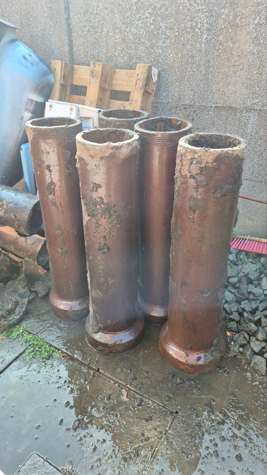 5x gres buis 240 van 100cm lang gratis, Ophalen