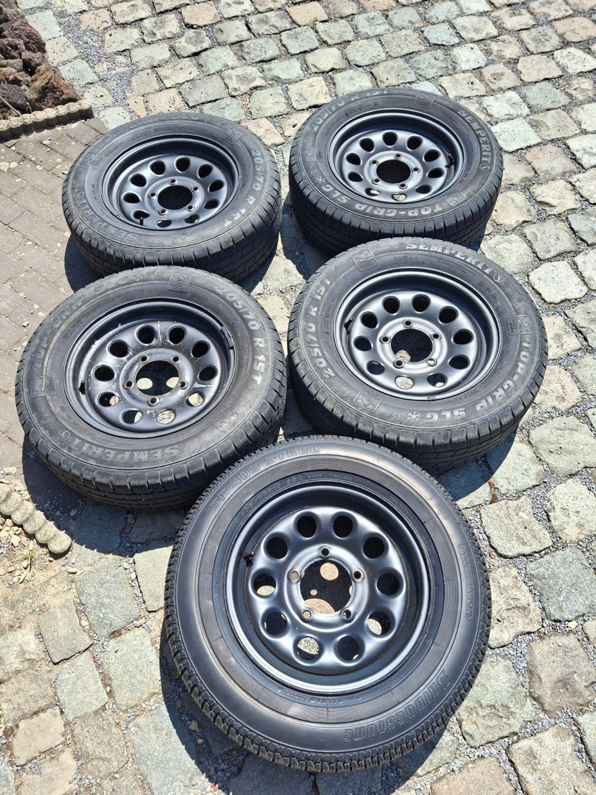 banden met velgen suzuki samurai, Auto-onderdelen, Banden en Velgen, Ophalen, Band(en)