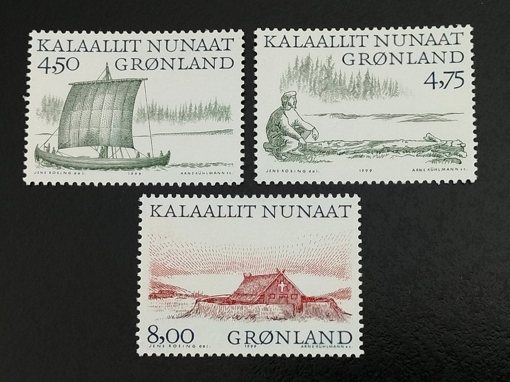Groenland 1999 - Vikingen - uit BLOK 17 **, Verzenden, Denemarken, Postfris