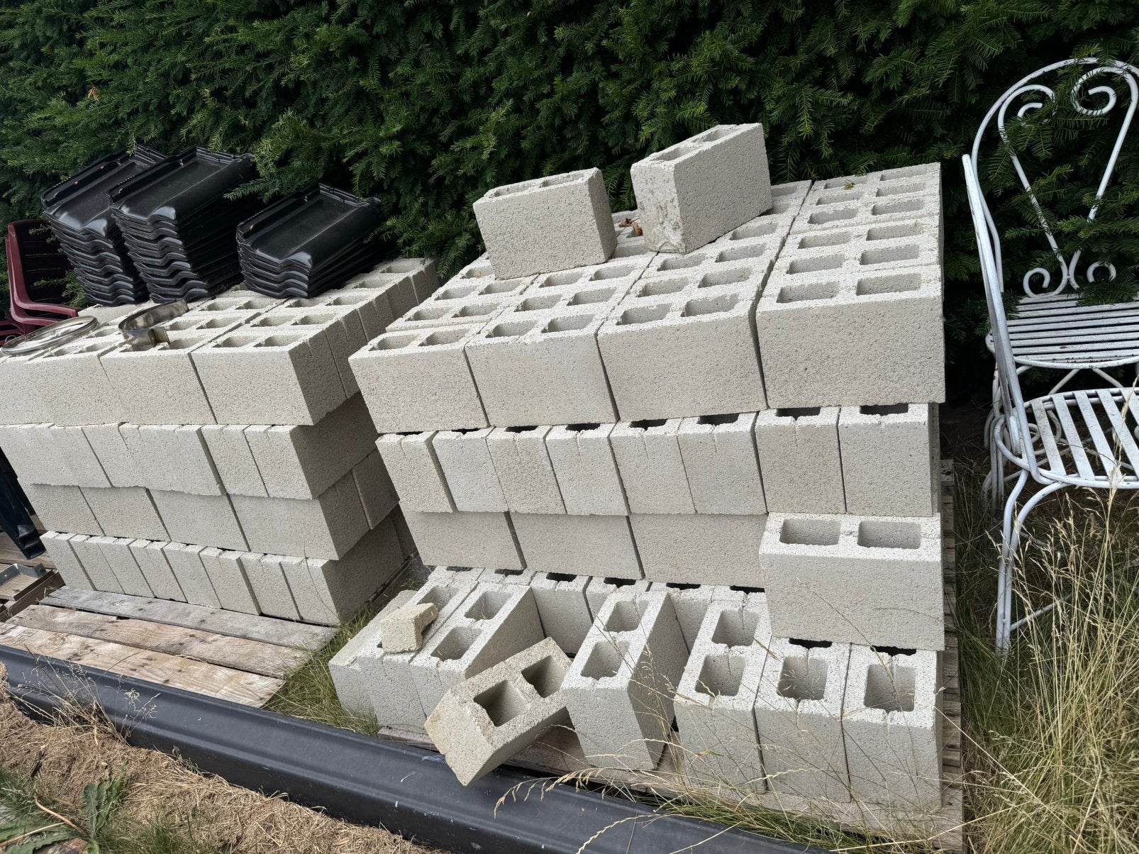 Betonblokken 2 pallets, Doe-het-zelf en Bouw, Metselstenen, Ophalen of Verzenden, Zo goed als nieuw