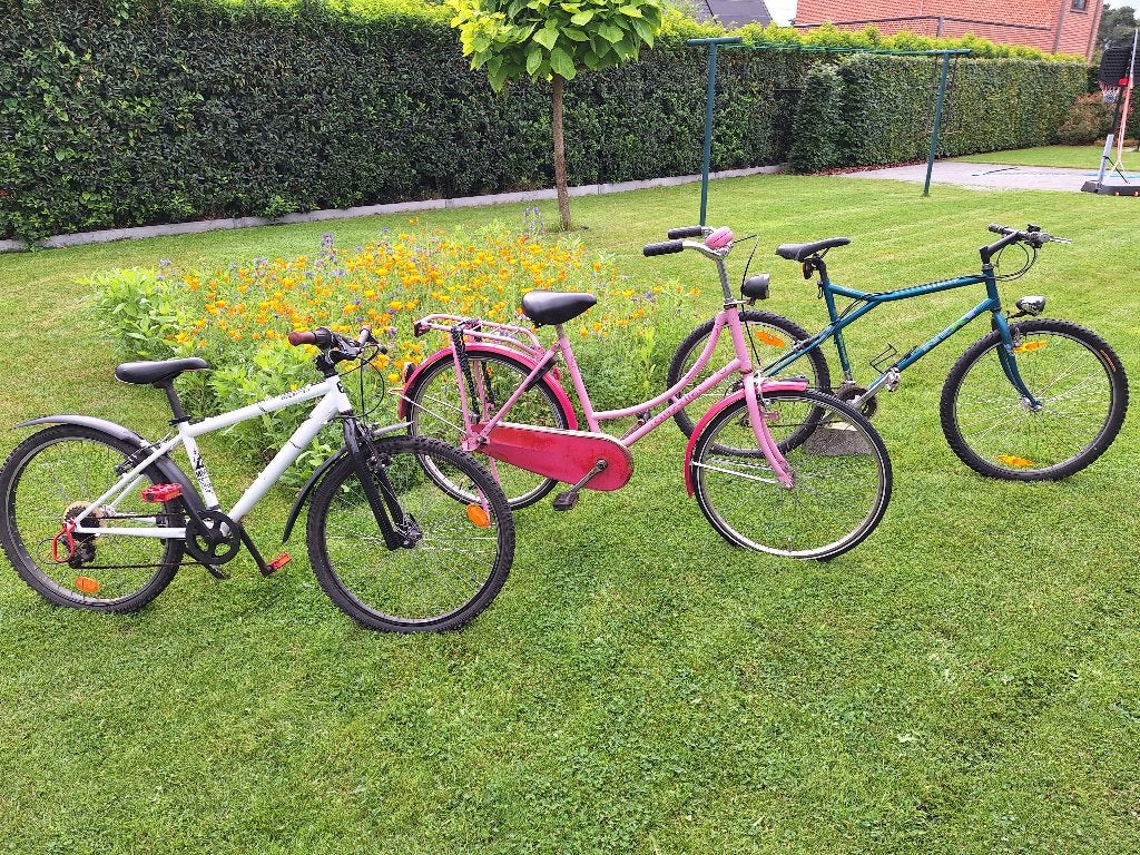 3 fietsen in goede staat, Fietsen en Brommers, Ophalen, Gebruikt, 24 inch, Versnellingen