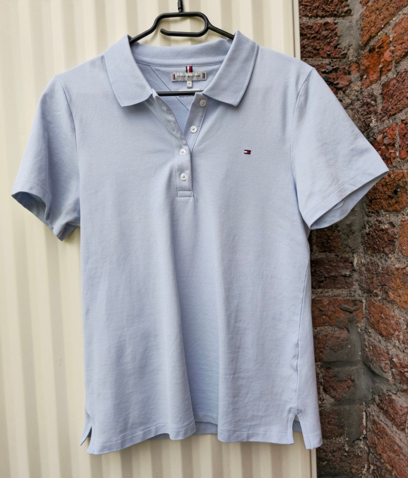 Tommy Hilfiger poloshirt met slanke pasvorm, XL, Kleding | Dames, T-shirts, Blauw, Maat 46/48 (XL) of groter, Ophalen of Verzenden