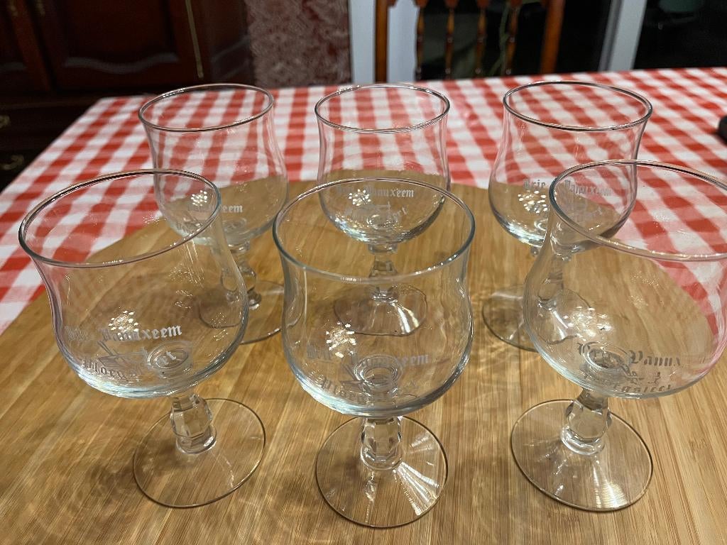 6 verres de Brie Vanuxeem, Ploegsteert, Enlèvement ou Envoi