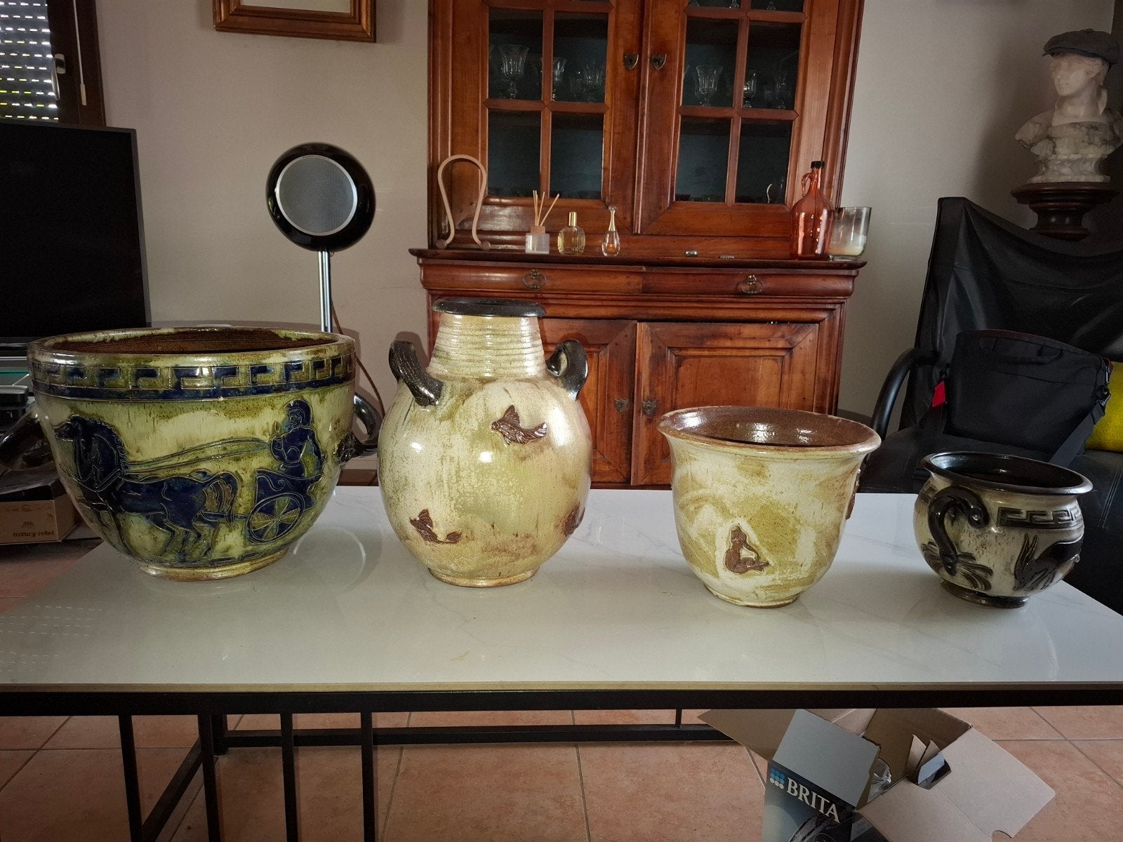 lot de 4 grès guérin, Antiquités & Art, Enlèvement