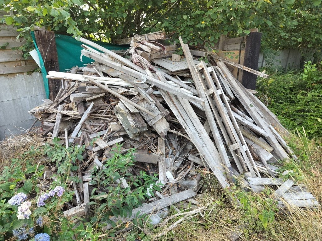 Gratis hout, Ophalen