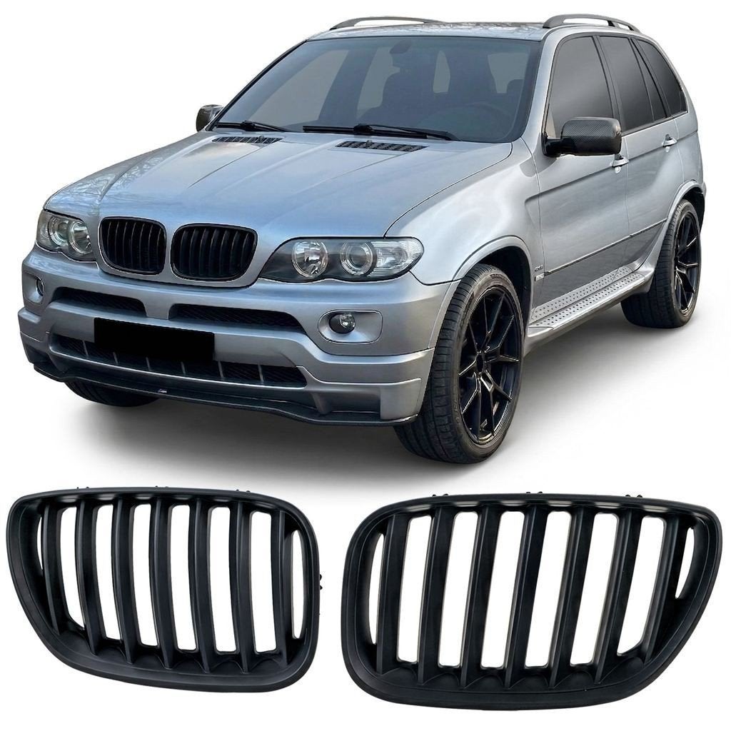 BMW X5 E53 Sport Nieren / Grill Zwart Mat 2-Delig, Verzenden