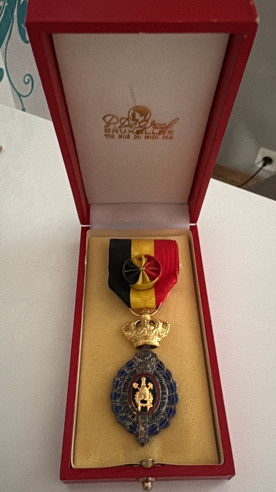 Oude Medaille Belg Hispanique Orde - Officier -  De Greef, Ophalen