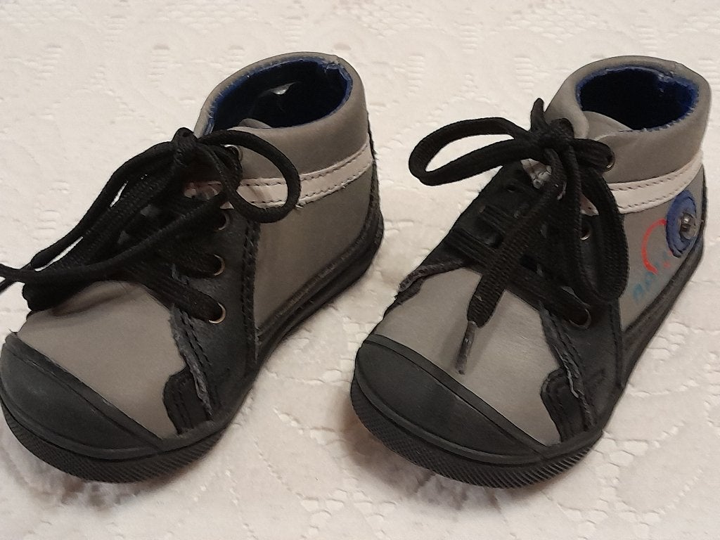 Chaussures bébé Orchestra en cuir bleu et gris pointure 17, Enfants & Bébés, Comme neuf, Chaussures, Fille, Prémaman (Orchestra)
