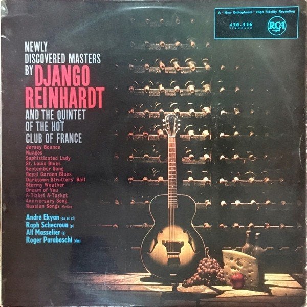 Django Reinhardt /Quintet ,The Hot Club : Newly Discovered, CD & DVD, Vinyles | Jazz & Blues, LP, Enlèvement ou Envoi, Pochette photo