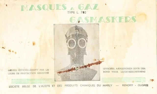 (m49) Gasmasker type L 702, gebruiksaanwijzing, Envoi