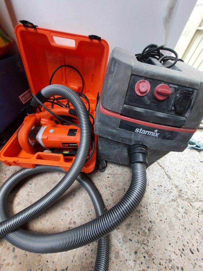 Spit d90 sleuvenzaag  incl starmix stofzuiger  muurfrees, Ophalen, Overige typen, Zo goed als nieuw, 30 tot 70 mm