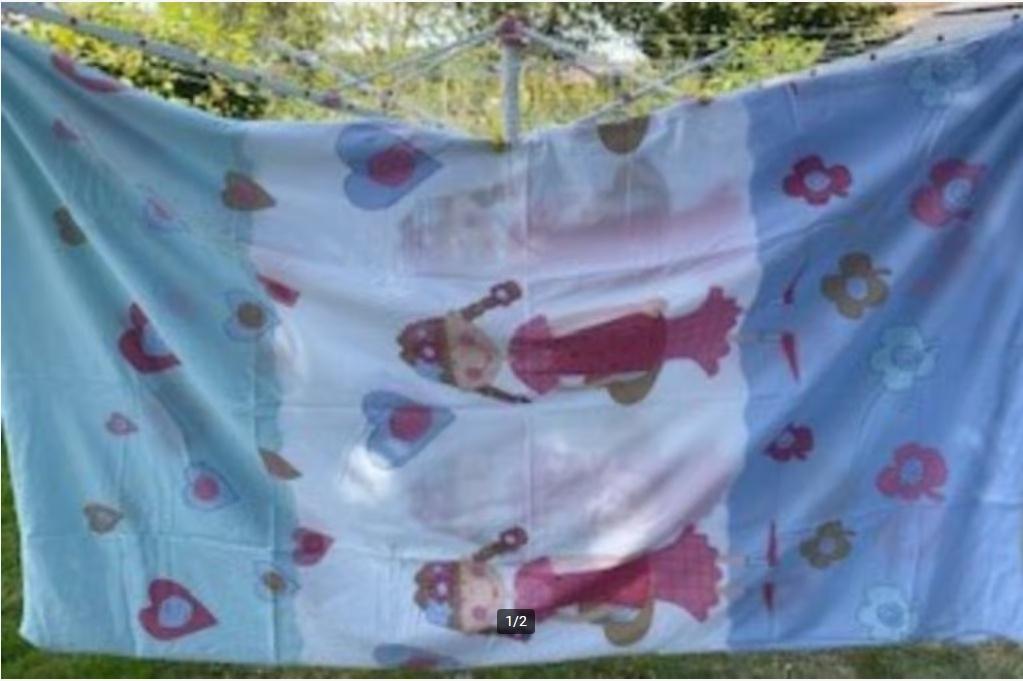 Parure de lit housse de couette + taie 1 pers. Fillette, Garçon ou Fille, Enlèvement ou Envoi, Housse de couette, Utilisé