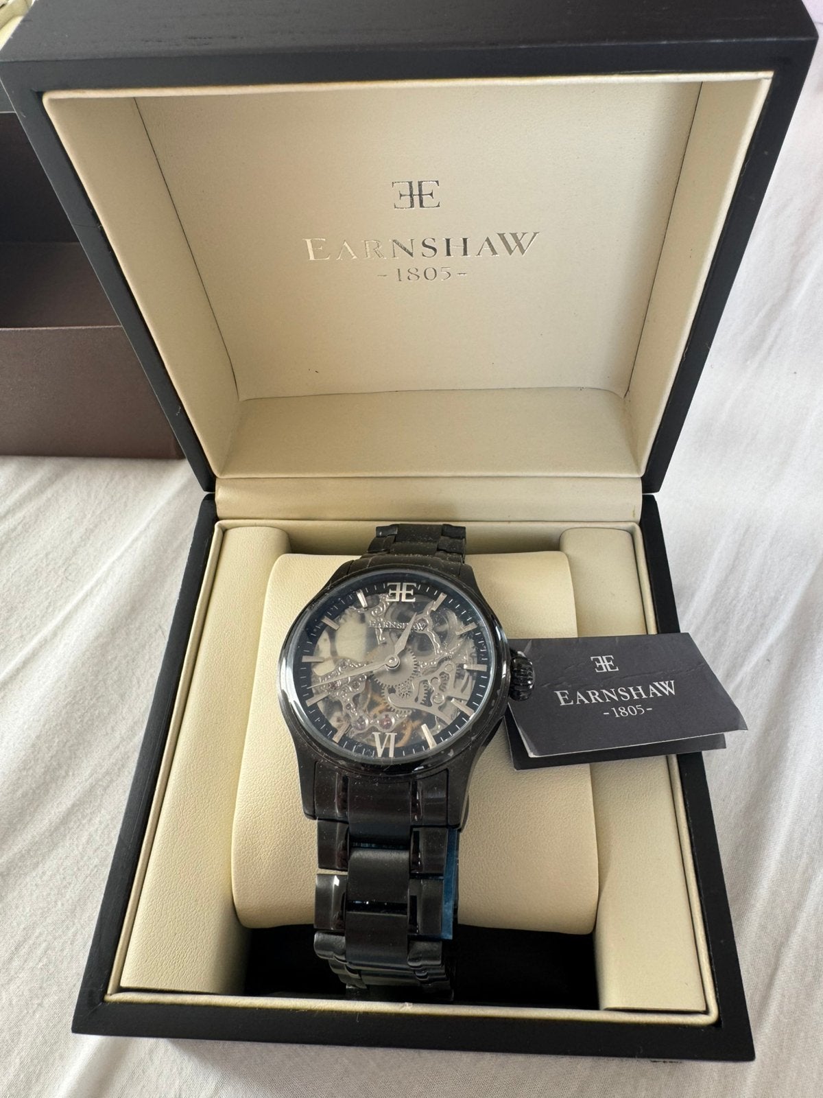 Horloge Thomas Earnshaw (gloednieuw), Handtassen en Accessoires, Overige merken, Staal, Staal, Polshorloge