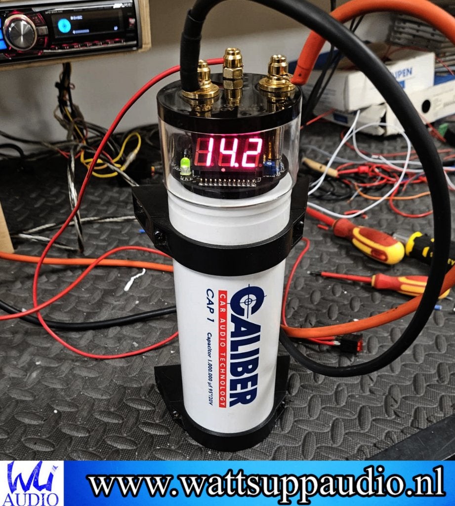 Caliber CAP 1 Condensator / Powercap 1 Farad, Autos : Divers, Haut-parleurs voiture, Enlèvement ou Envoi, Utilisé