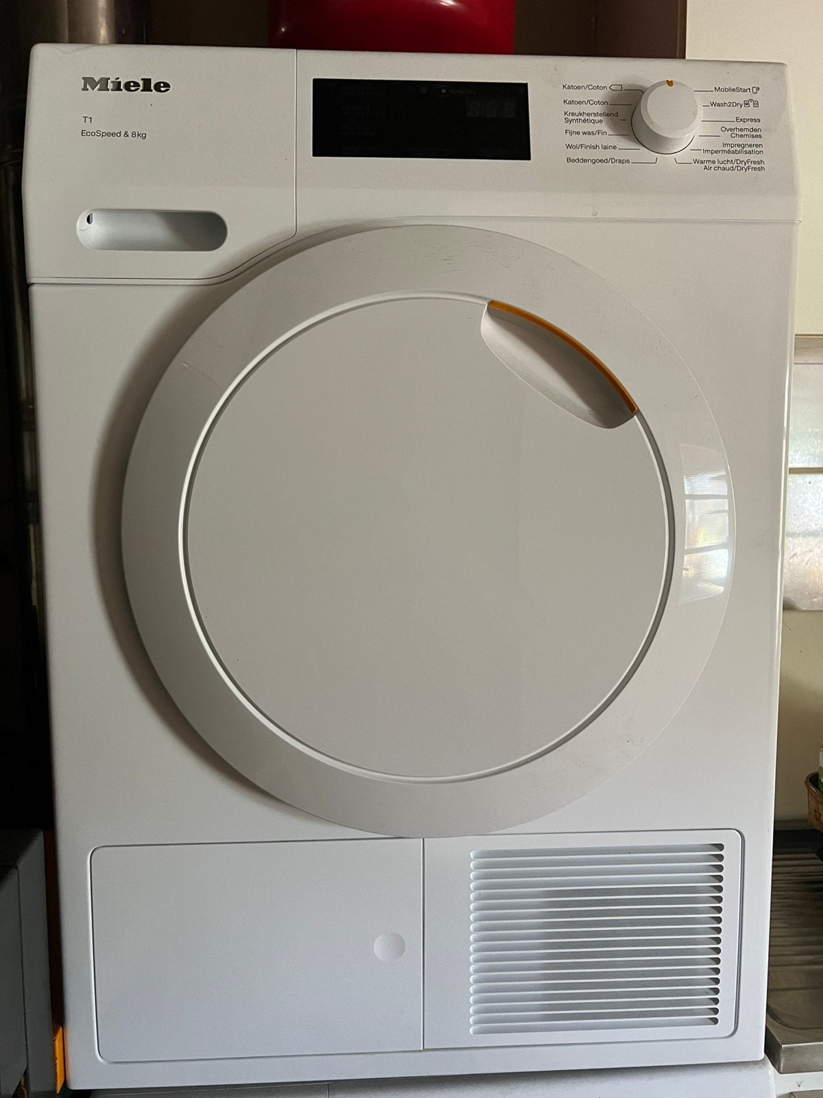 Miele droogkast T1 Ecospeed 8 kg warmtepomp, Elektronische apparatuur, Ophalen, Zo goed als nieuw