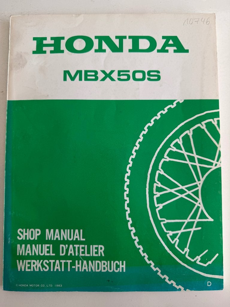 Honda MBX 50 werkplaatshandboek, Fietsen en Brommers, Brommeronderdelen | Algemeen, Ophalen of Verzenden, Gebruikt, Overige typen