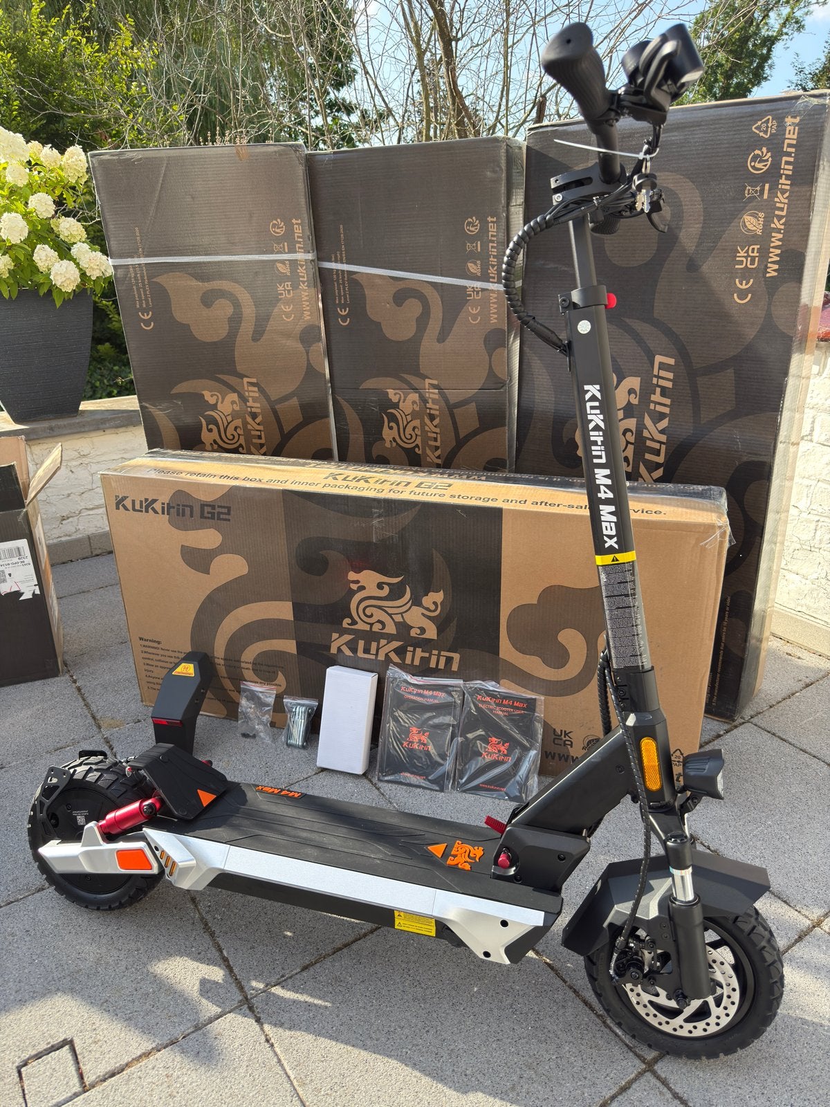 Kukirin M4 max elektrische scooter, Fietsen en Brommers, Steps, Zo goed als nieuw, Ophalen