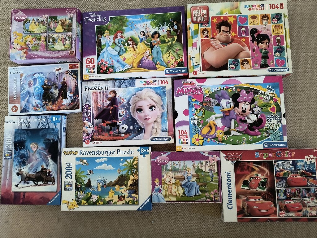 Set 10 kinderpuzzels, Enfants & Bébés, Jouets | Puzzles pour enfants, Enlèvement ou Envoi, Plus de 50 pièces, Utilisé, 4 à 6 ans