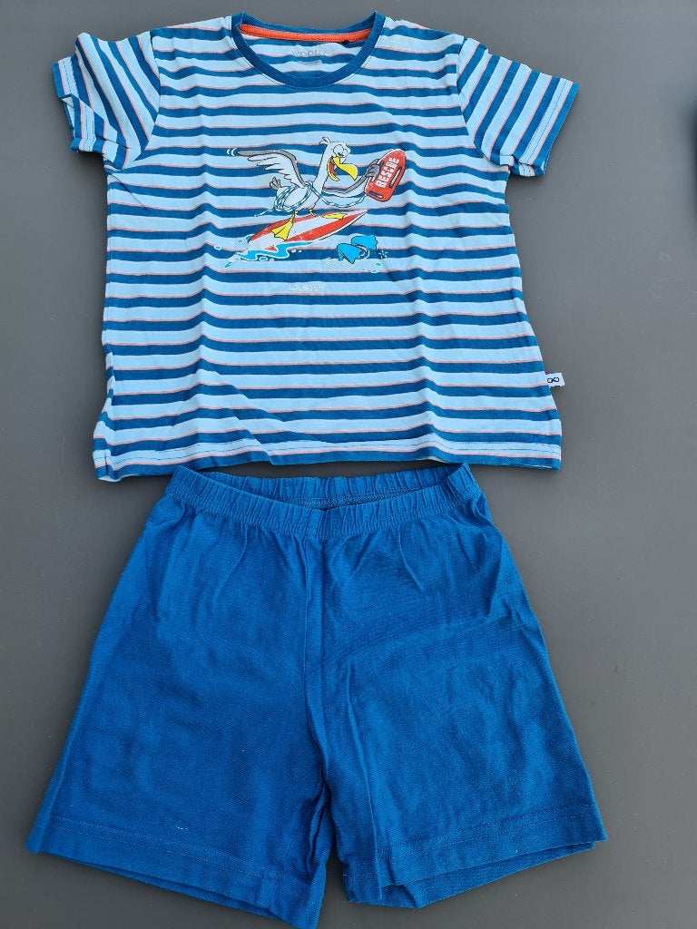 Woody pyjama met surfer, 116, Kinderen en Baby's, Kinderkleding | Maat 116, Ophalen, Zo goed als nieuw