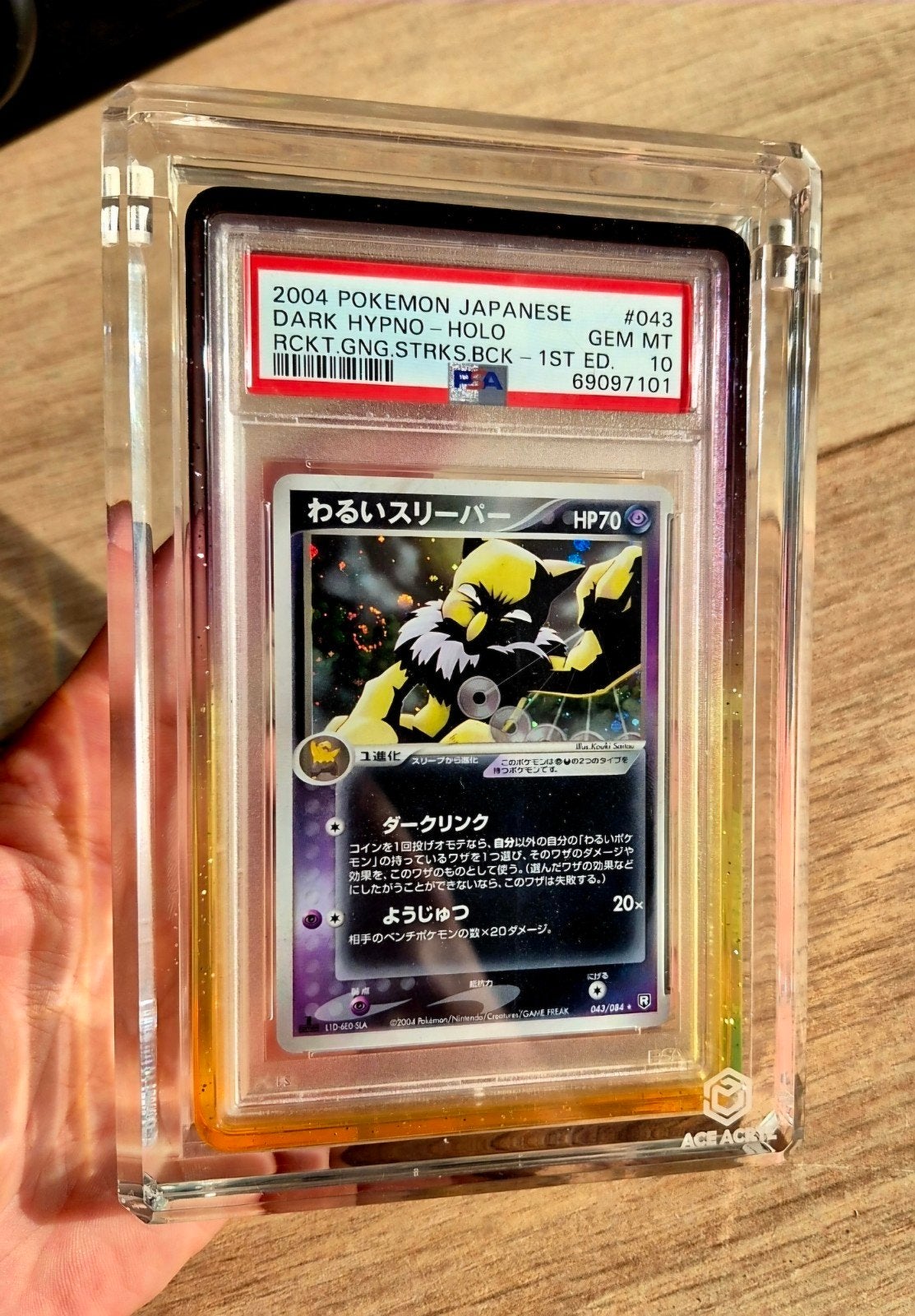 pokémon dark hypno holo swirl 1st edition PSA 10 pop 95, Enlèvement ou Envoi