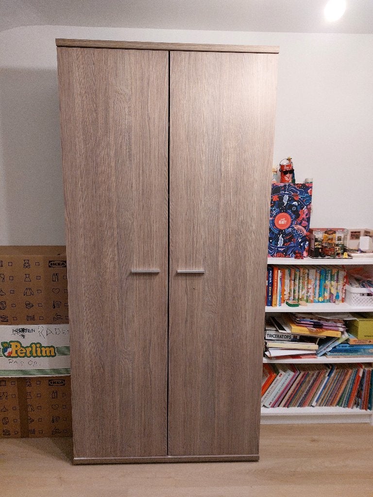 Kleerkast en ladekast, Huis en Inrichting, Kasten | Kleerkasten, Gebruikt, Met lade(s), Met deur(en), Met plank(en), Met hangruimte
