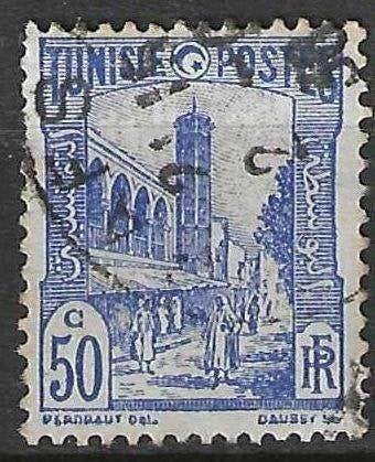 Tunisie 1934/1938 - Yvert 181 - Mosquée Halfaouine (ST), Envoi, Affranchi