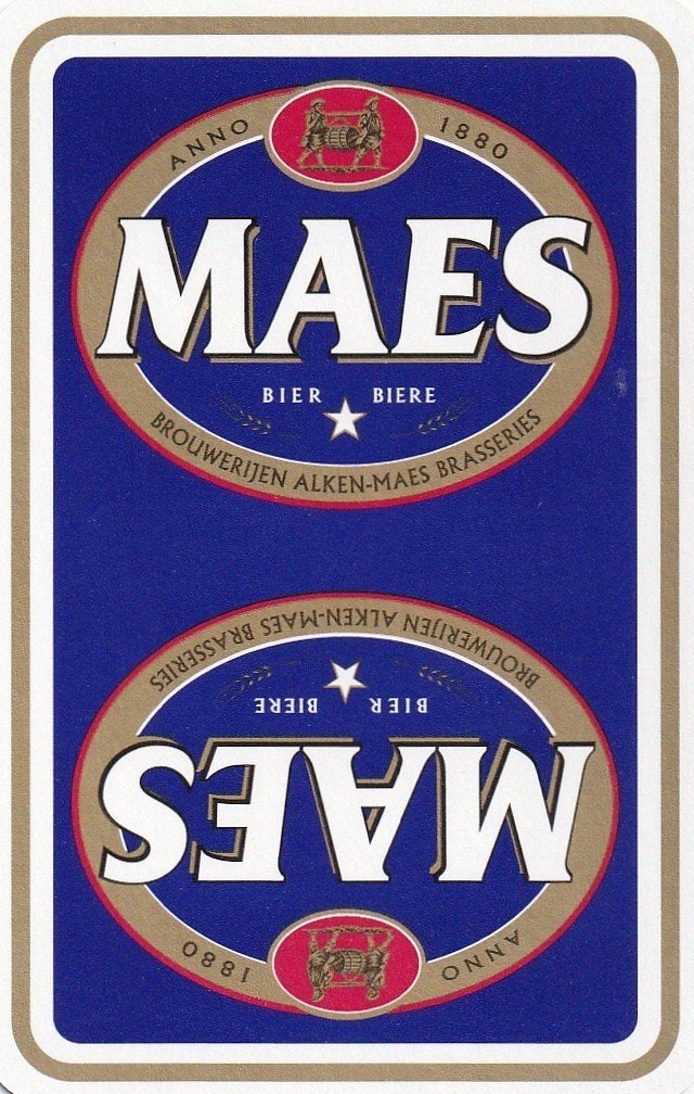B 82 / S K MAES BIER BIERE ALKEN 1880, Ophalen of Verzenden, Nieuw, Speelkaart(en)