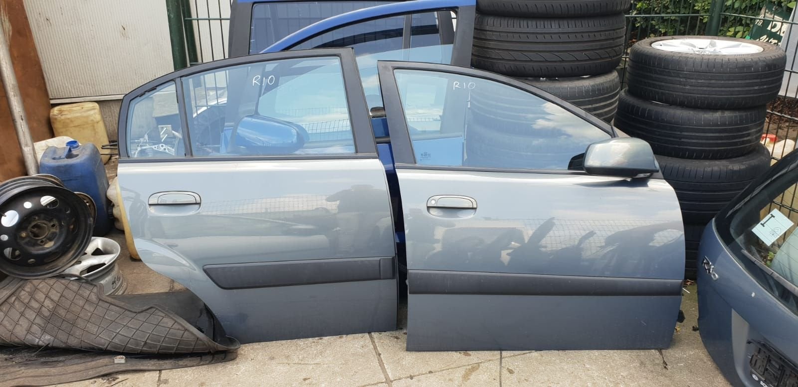 KIA RIO PORTIEREN RV+RA  BJ 2008, Gebruikt, -, Deur, -