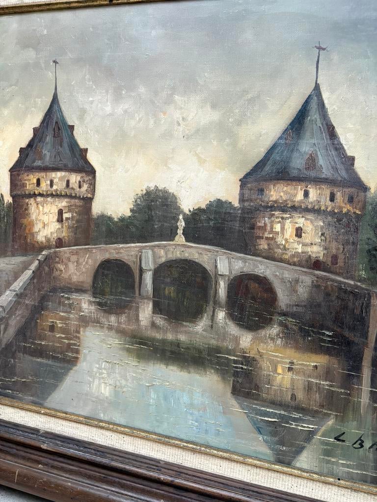 Schilderij broeltorens Kortrijk, Antiek en Kunst, Ophalen